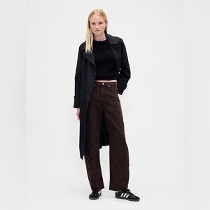 NWT! GAP Black & Brown Zebra Print High Rise Barrel Jeans - Size 28/6 🩷 #828757